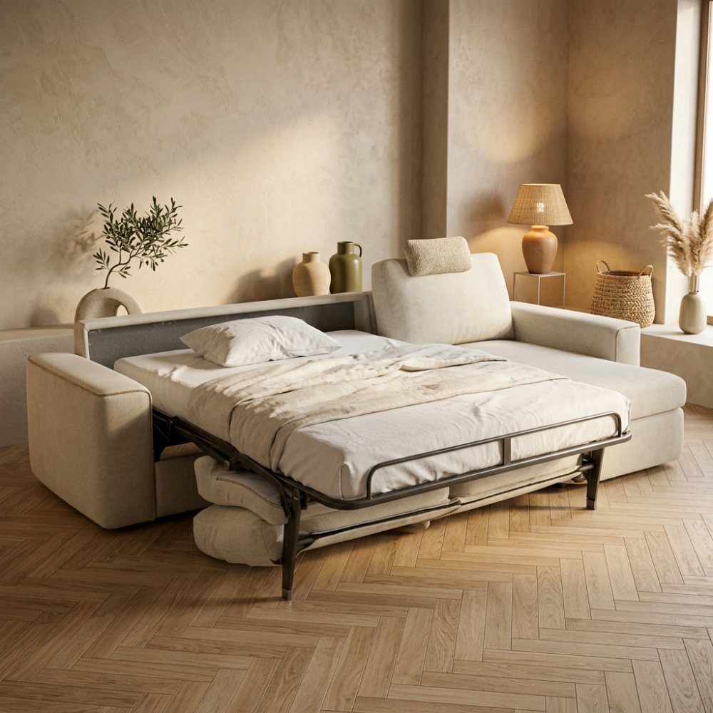 Chaiselongue cama de apertura italiana modelo COTTON