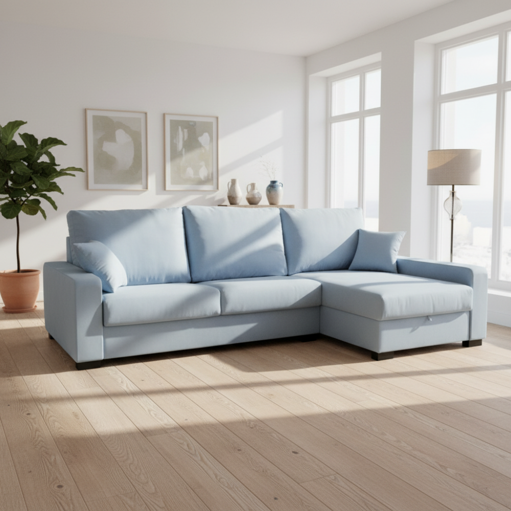 Chaiselongue cama modelo JÚPITER con apertura italiana