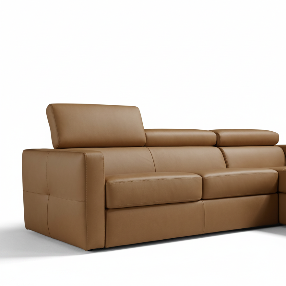 Chaiselongue cama modelo HIPPO tapizado Piel