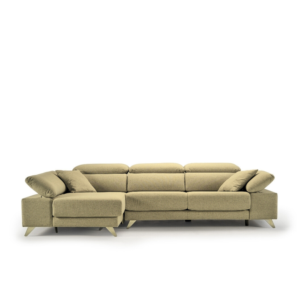 Sofa modelo NICE con chaiselongue en Tapizado AQUACLEAN