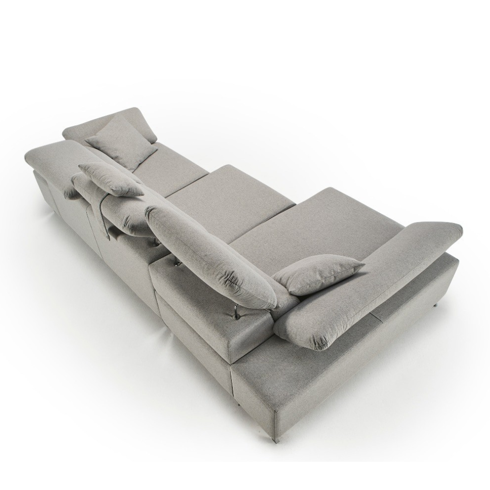 Sofá modelo Nice con Chaiselongue Tapizado Antimanchas