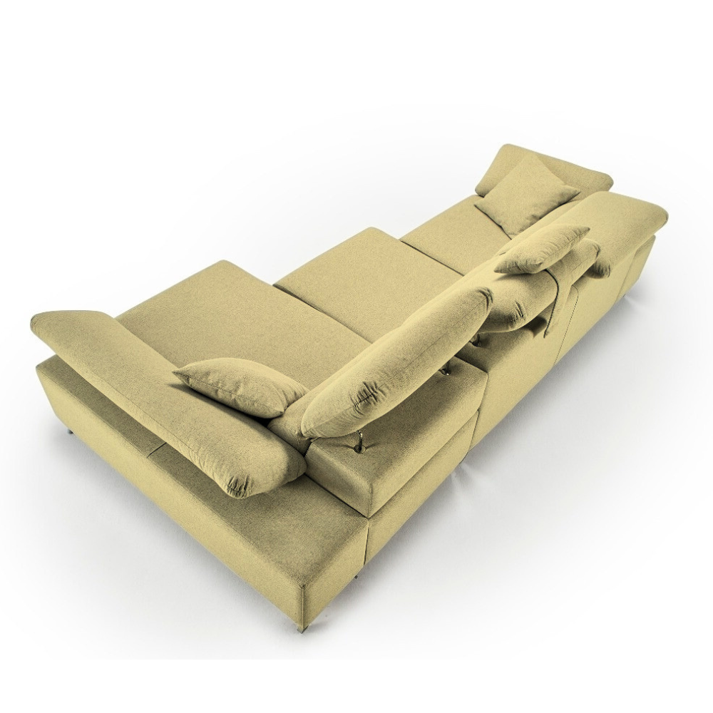 Sofa modelo NICE con chaiselongue en Tapizado AQUACLEAN