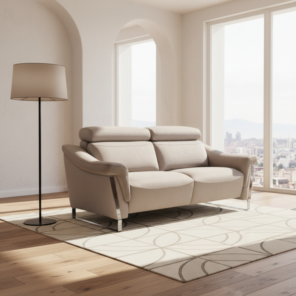 Sofá relax Brazos reducidos modelo CINOVA Tapizado Aquaclean