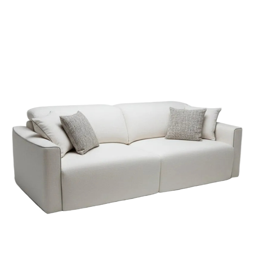 Sofá CLARK con Cabezal Elevable y Asientos deslizantes motorizados con Carro