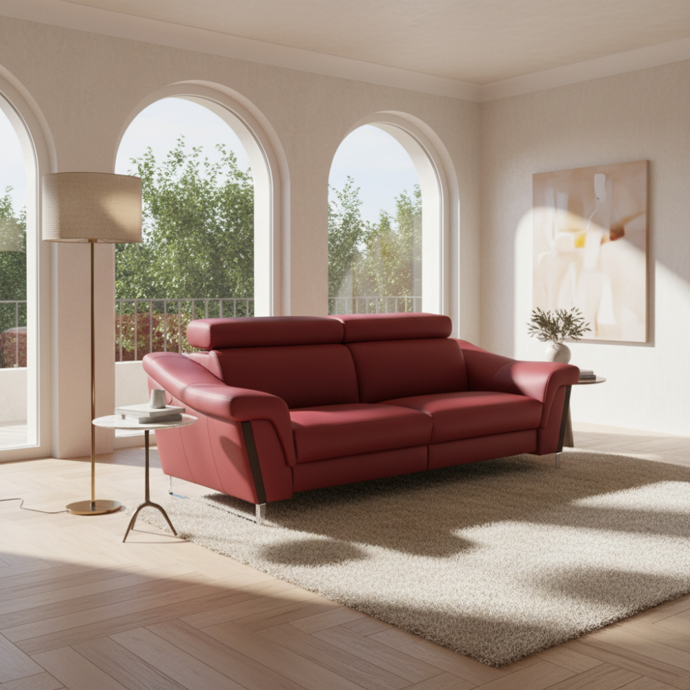 Sofá modelo COPPOLA Tapizado Piel Tauro