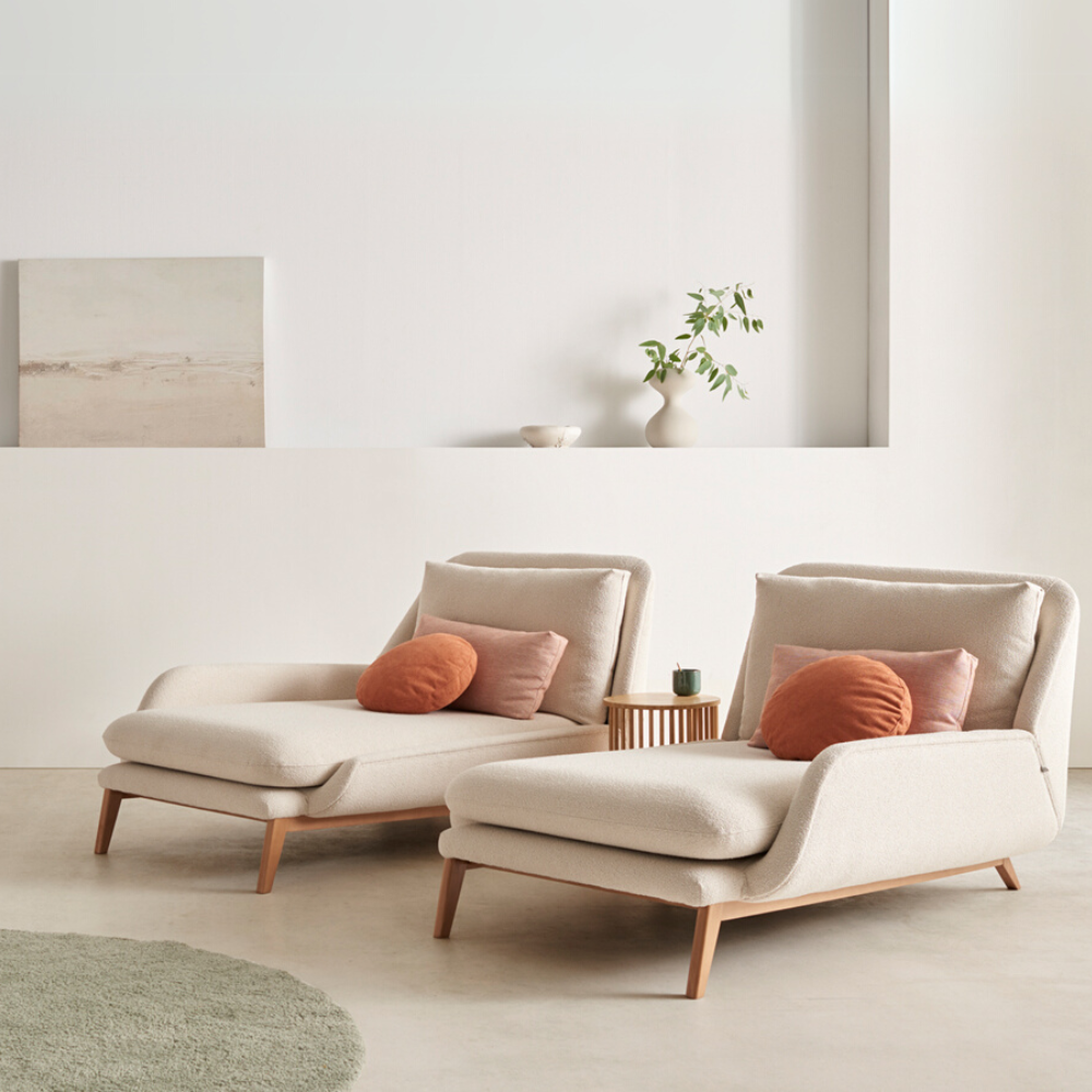 Diván de diseño nórdico modelo ISOLÉ