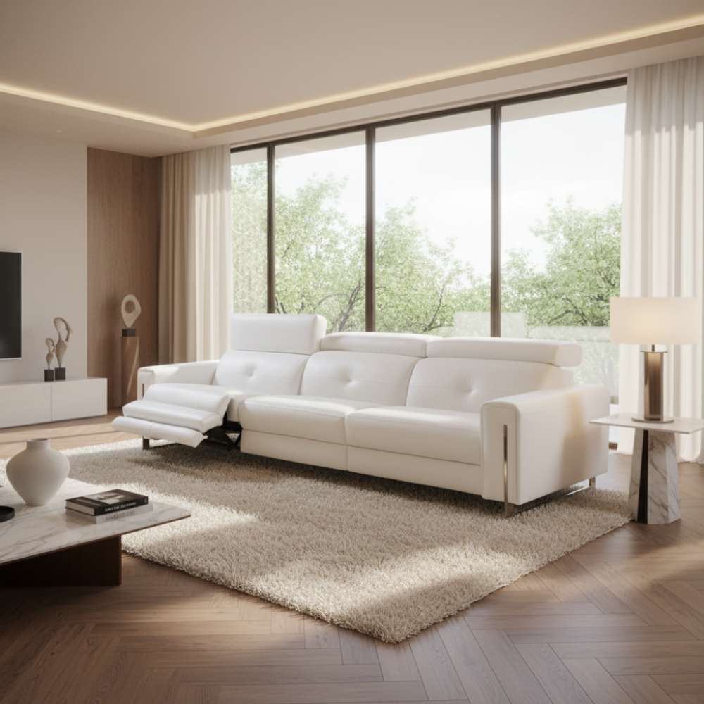 Sofá relax 3 asientos modelo ELEVEN Tapizado piel