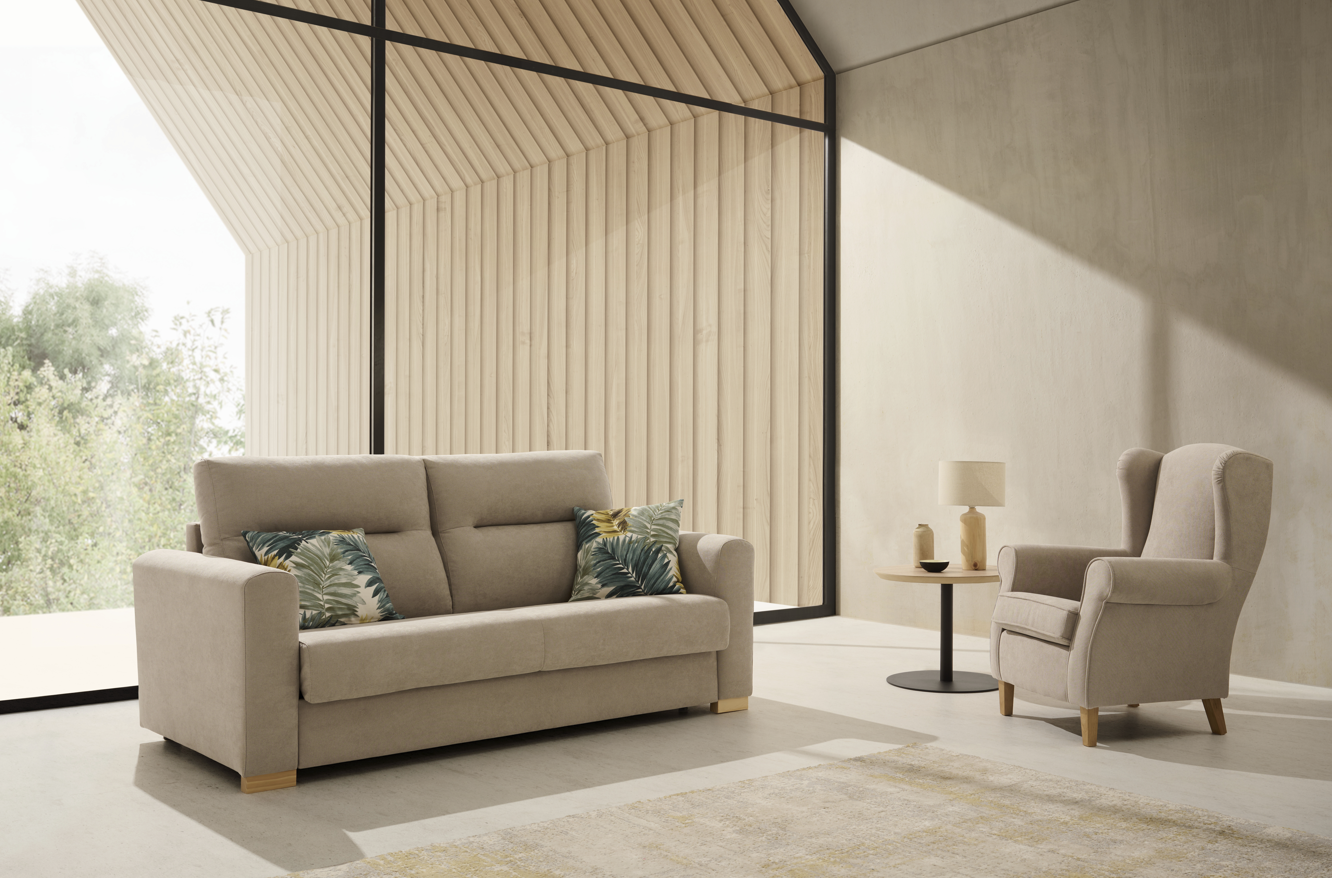 Sofá cama modelo FARO con sistema Italiano servicio rápido
