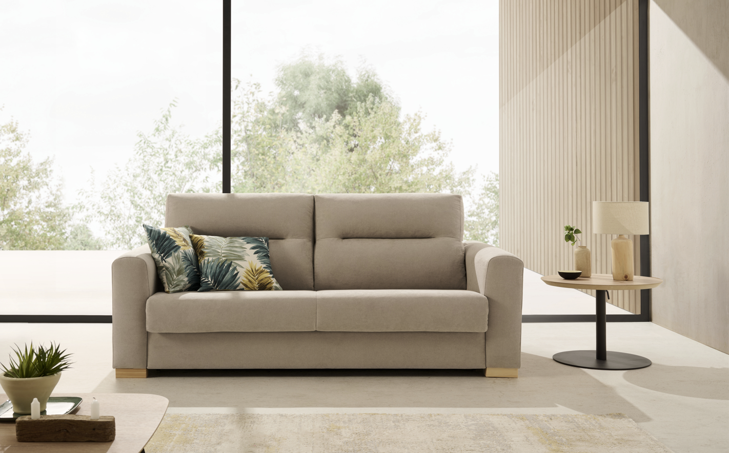 Sofá cama modelo FARO con sistema Italiano servicio rápido