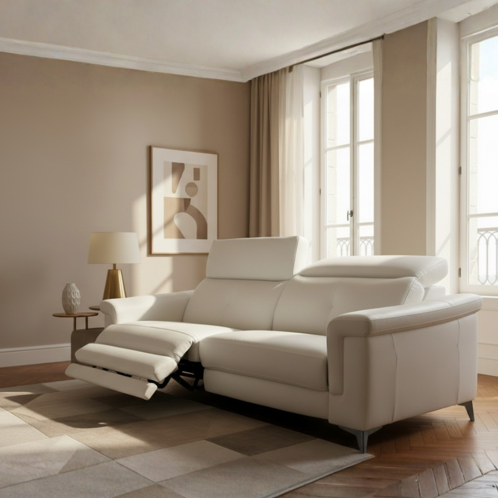 Sofa Relax con pata de metal modelo VICTORIA