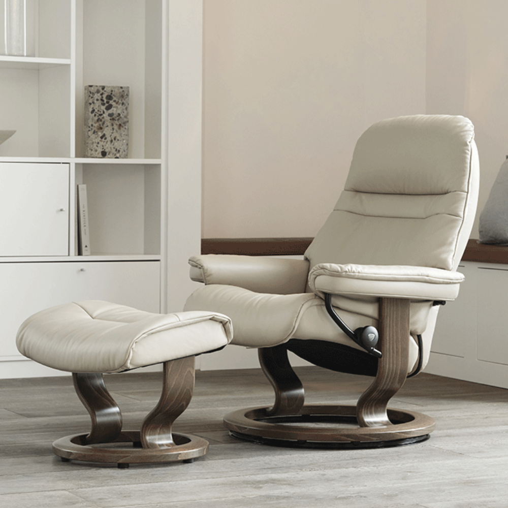 Sillon modelo SUNRISE Classic Plus™ System de STRESSLESS en piel Batik