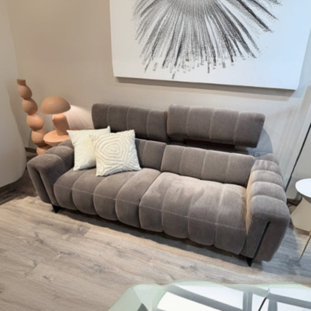Sofá relax de diseño modelo HAMPTON con cabezal eléctrico ajustable