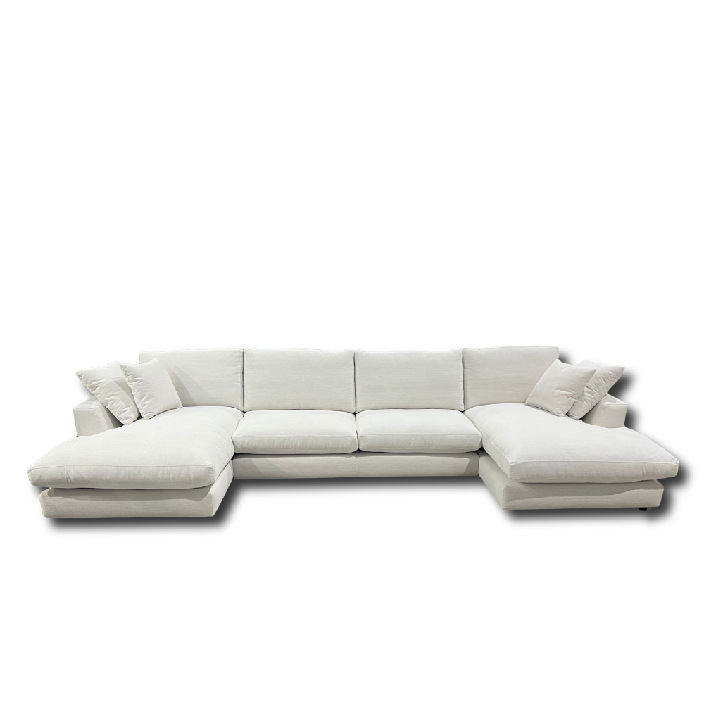 Chaiselongue de composición doble modelo IBISSA tapizado Aquaclean