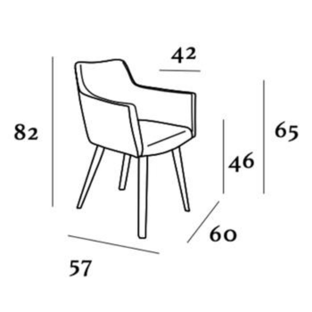 Silla con Brazos Tapizado Aquaclean