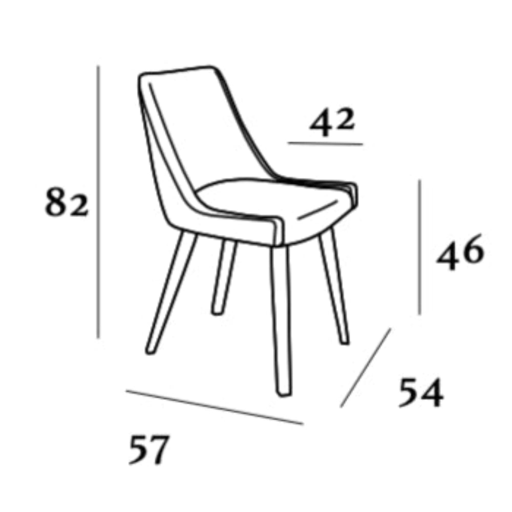 Sillón de diseño patín para mesa comedor