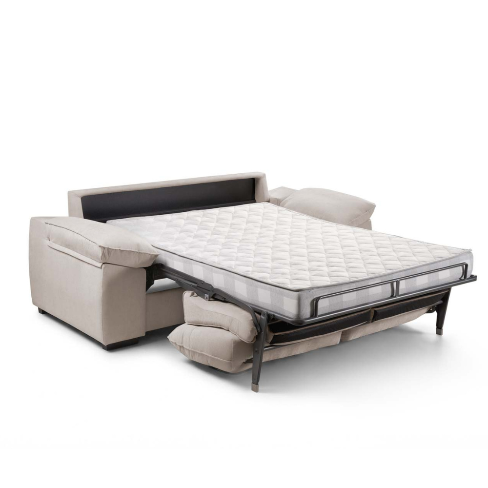 Sofá cama ergonómico con apertura italiana modelo JONES Tapizado Express