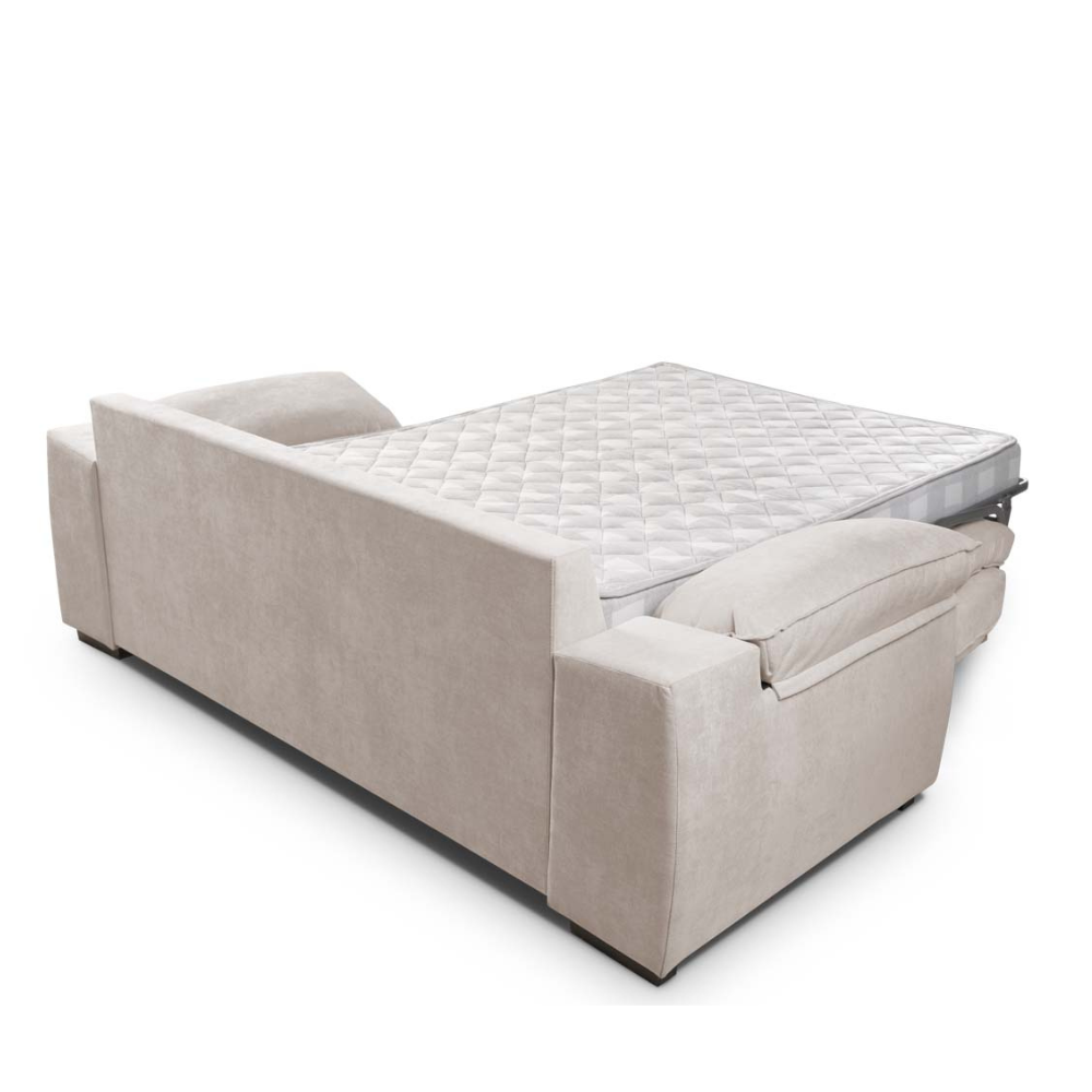 Sofá cama ergonómico con apertura italiana modelo JONES Tapizado Express