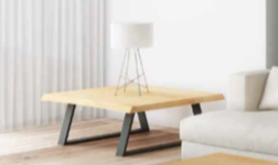 Mesa centro de diseño modelo July cantos con forma