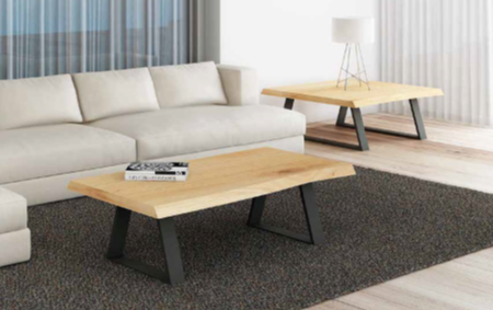 Mesa centro de diseño modelo July cantos con forma