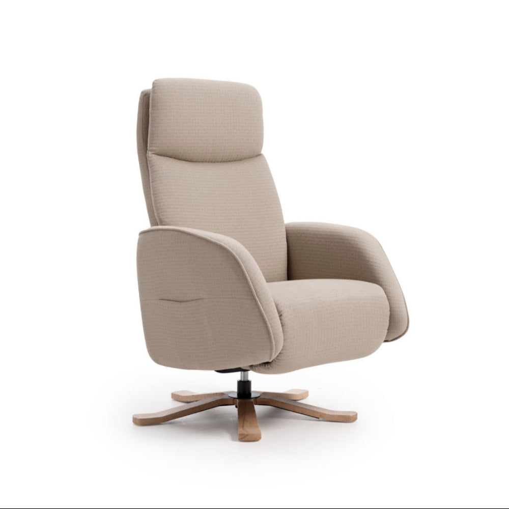 Butaca reclinable y giratoria pie de aspas modelo KENNEDY