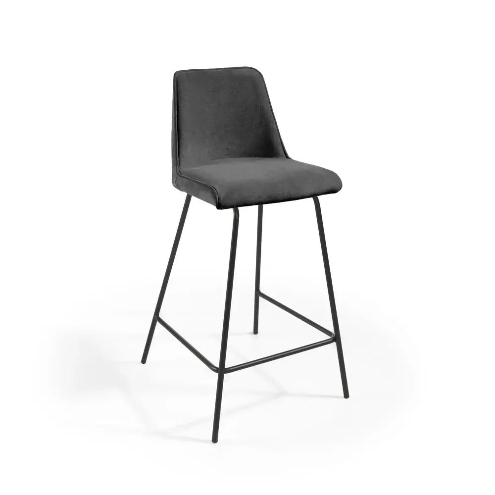 Taburete de diseño estructura metal negro