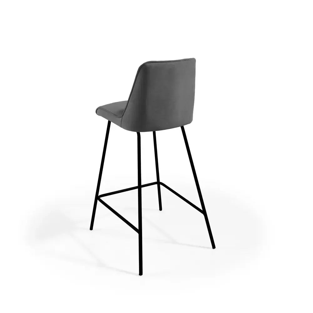 Taburete de diseño estructura metal negro