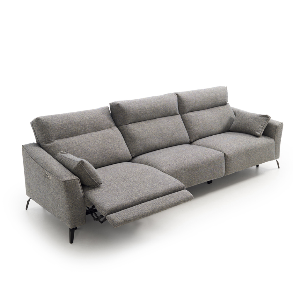 Sofá relax 3 plazas modelo MADAGASCAR tapizado Aquaclean