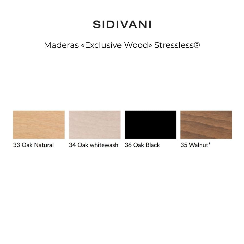 Silla de comedor Stressless® modelo MINT D100 sin brazos Pie de Madera