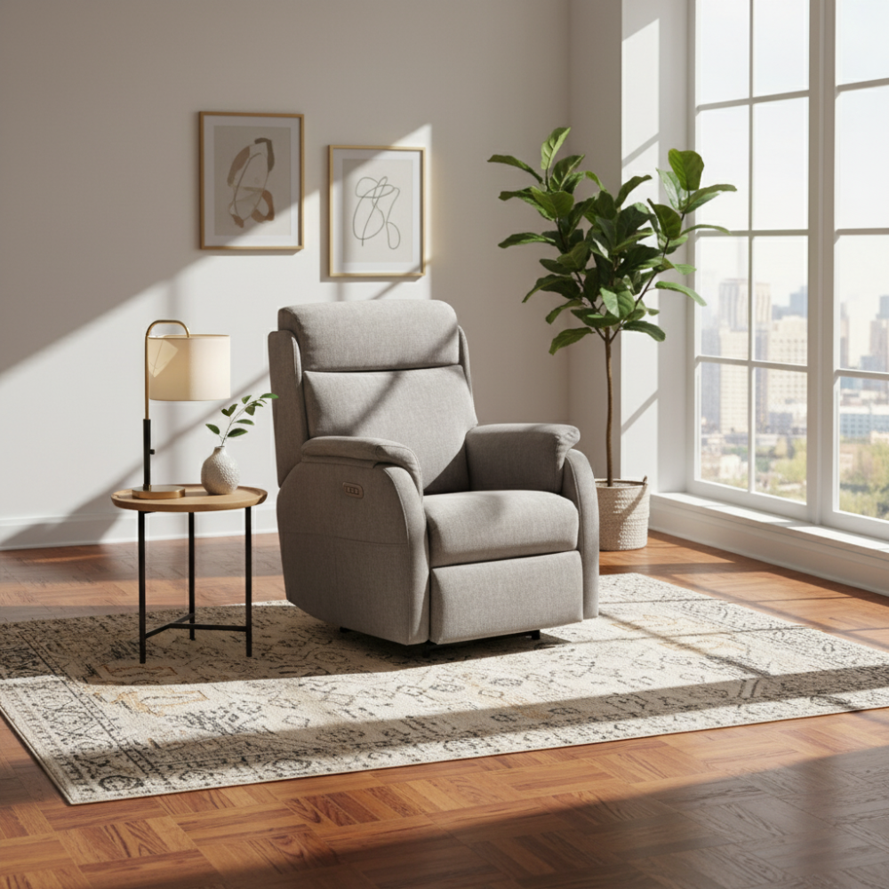 Butaca relax con cabezal eléctrico ajustable modelo MADRID servicio express