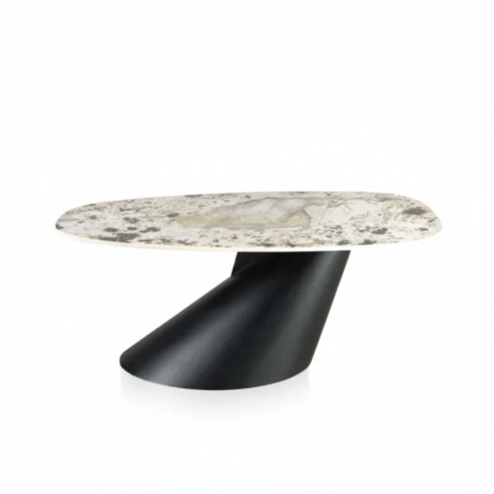 Mesa de centro modelo NC-M-B Tapa porcelánico