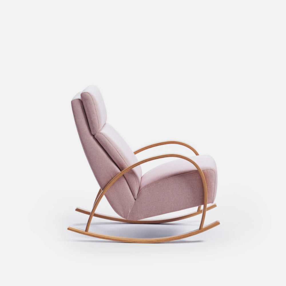 sillon mecedora modelo declo de perfil