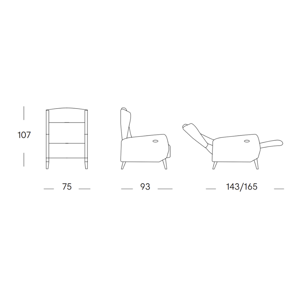 Sillón Relax Manual o con motor Modelo LINBER