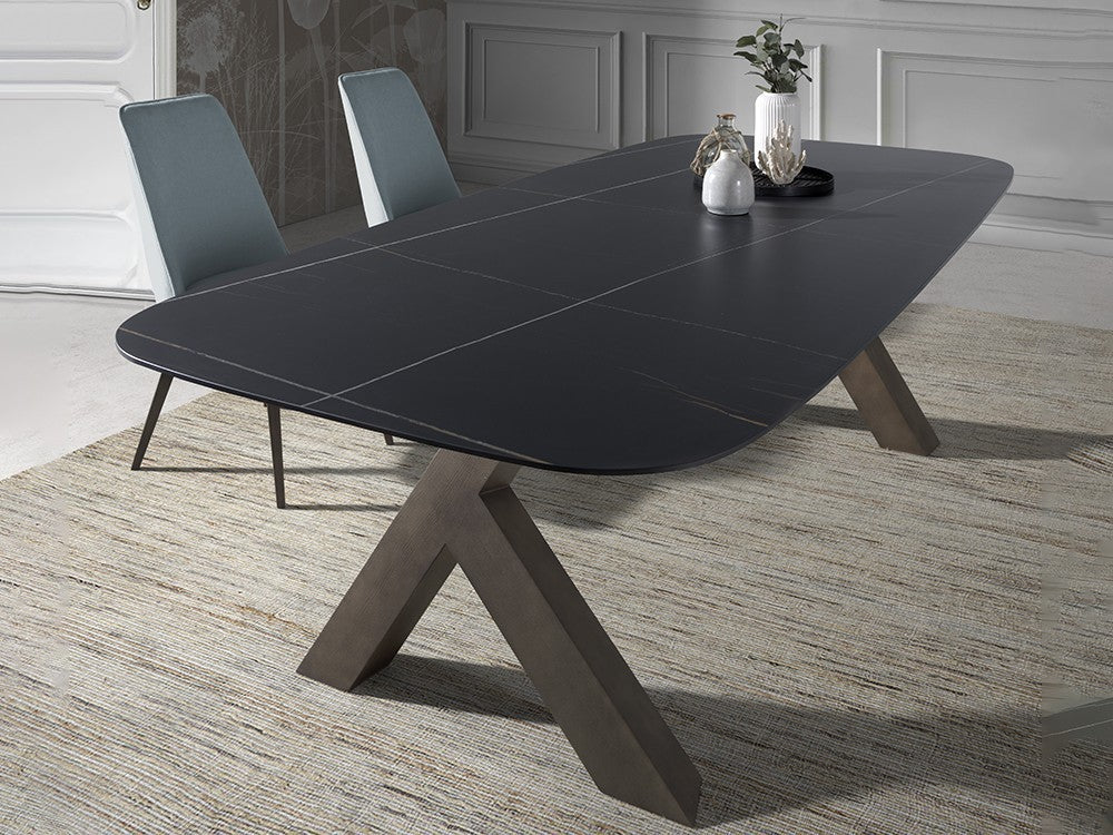 Mesa de Comedor Fija Tapa Porcelánico