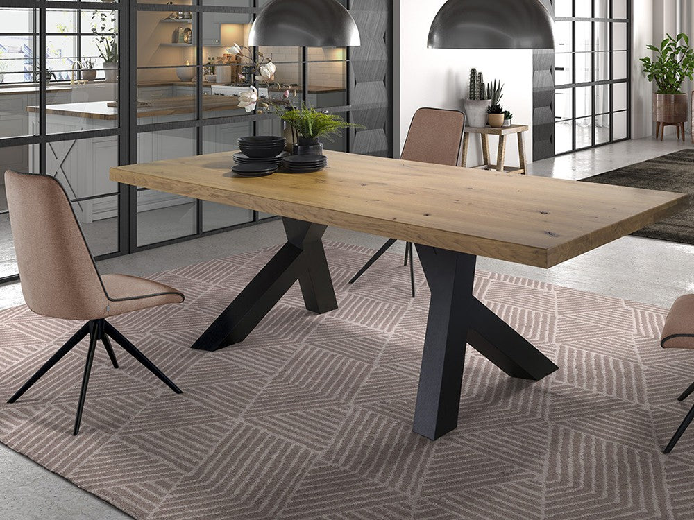 Mesa de Comedor Fija Tapa de Madera
