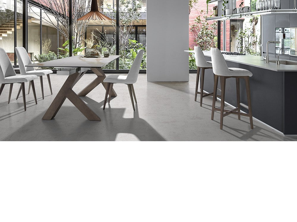 Mesa de Comedor Extensible Tapa Porcelánico