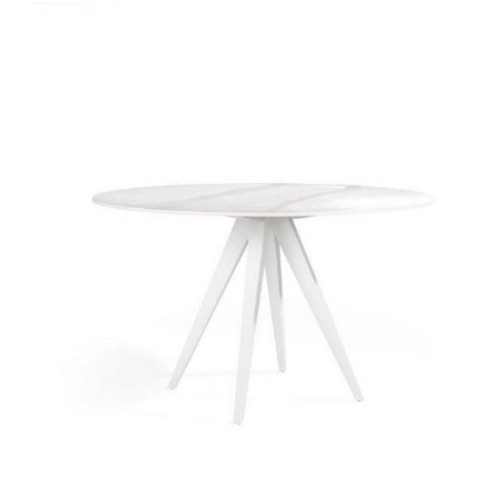 Mesa de Comedor Redonda Tapa Porcelánico