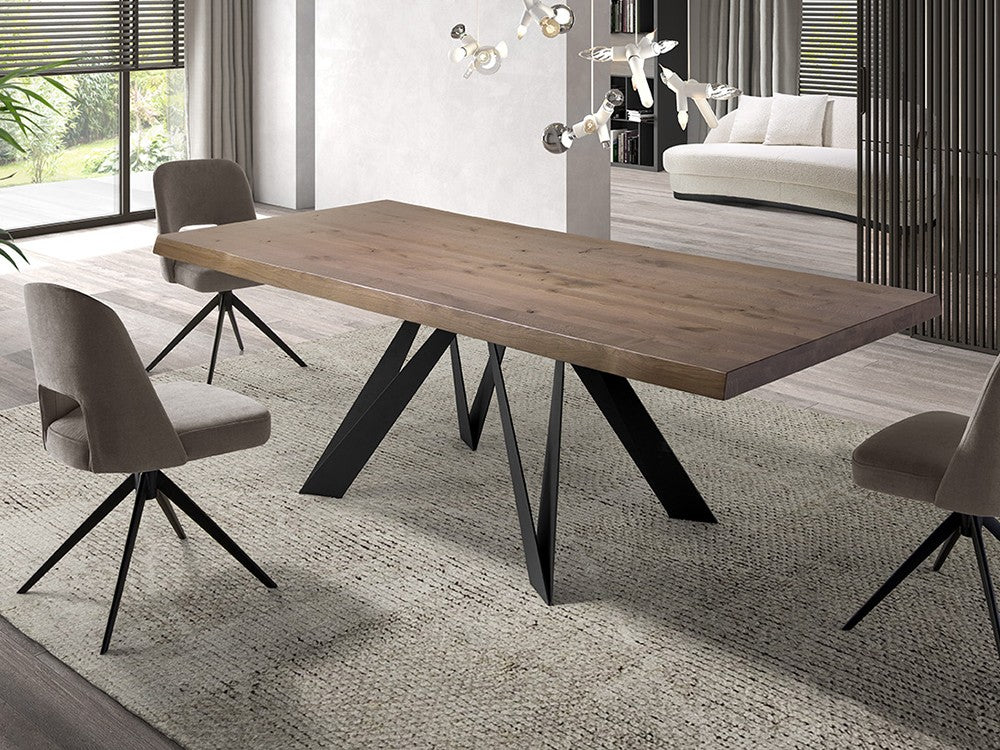 Mesa de Comedor Fija Tapa de Madera