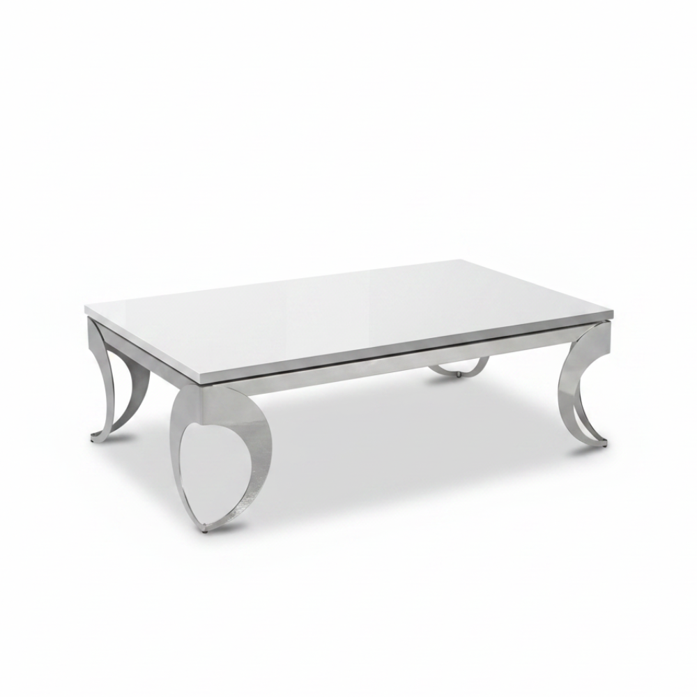 Mesa de centro Lacada y Acero modelo Olimpo
