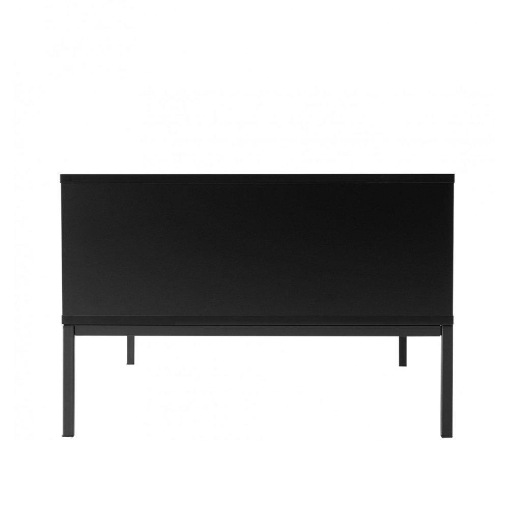 Mesa de Centro MDF y Melamina Lacada en Negro