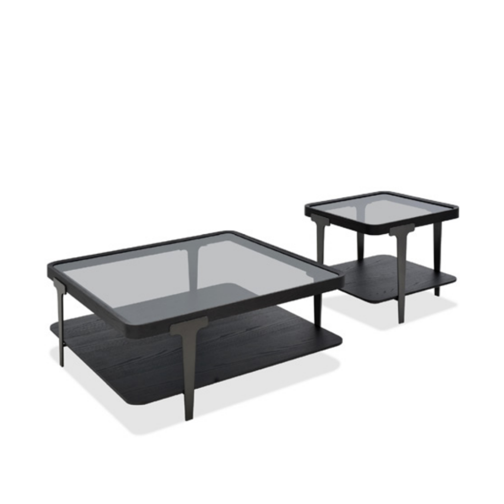 Mesa de Centro de Fresno y Metal