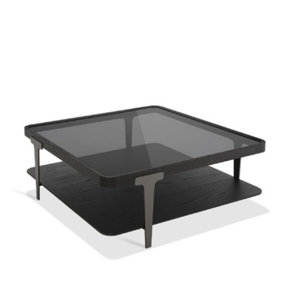 Mesa de Centro de Fresno y Metal