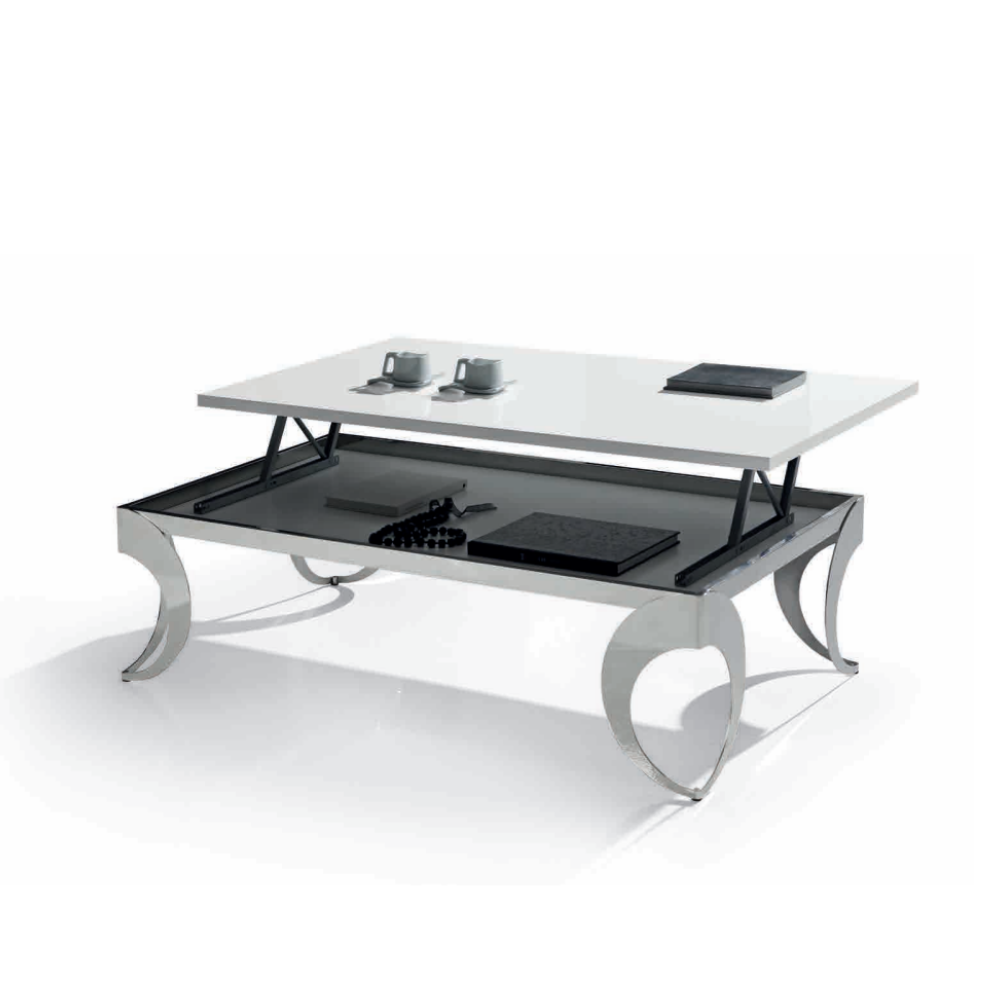 Mesa de centro Lacada y Acero modelo Olimpo