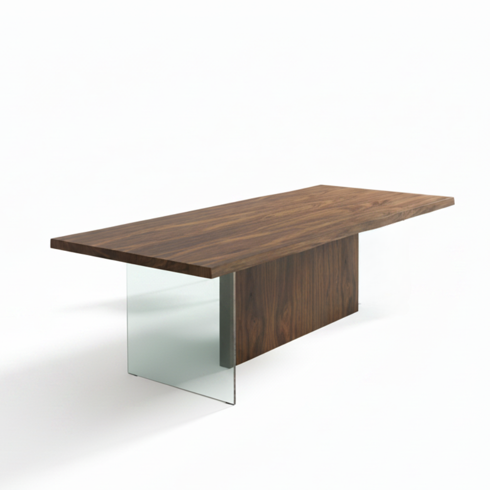 Mesa comedor de diseño modelo Hazle July tapa cantos rectos