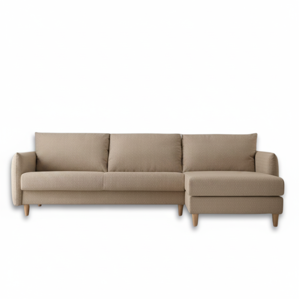 Chaisselongue cama con apertura italiana y almacenaje modelo MINIMAL Tapizado Express
