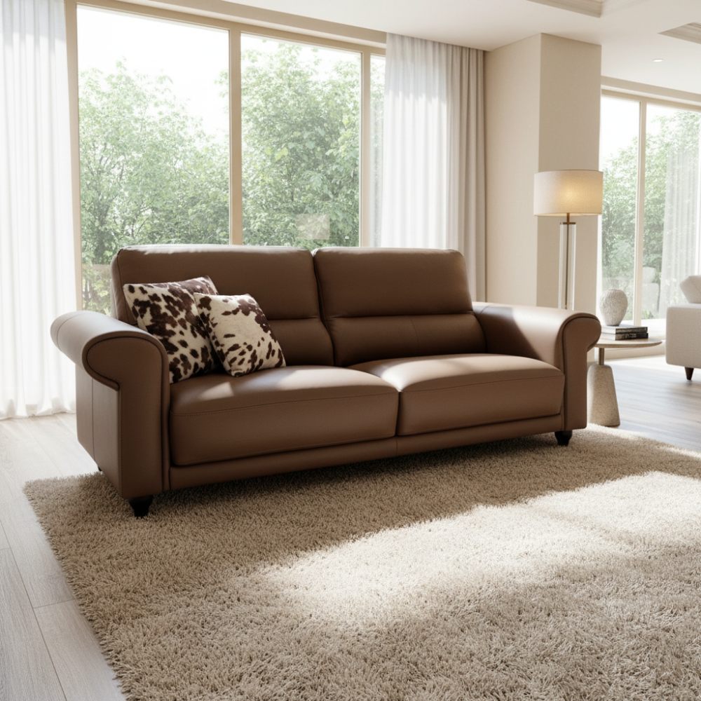 Sofá deslizante con carro Modelo ALMENARA en piel