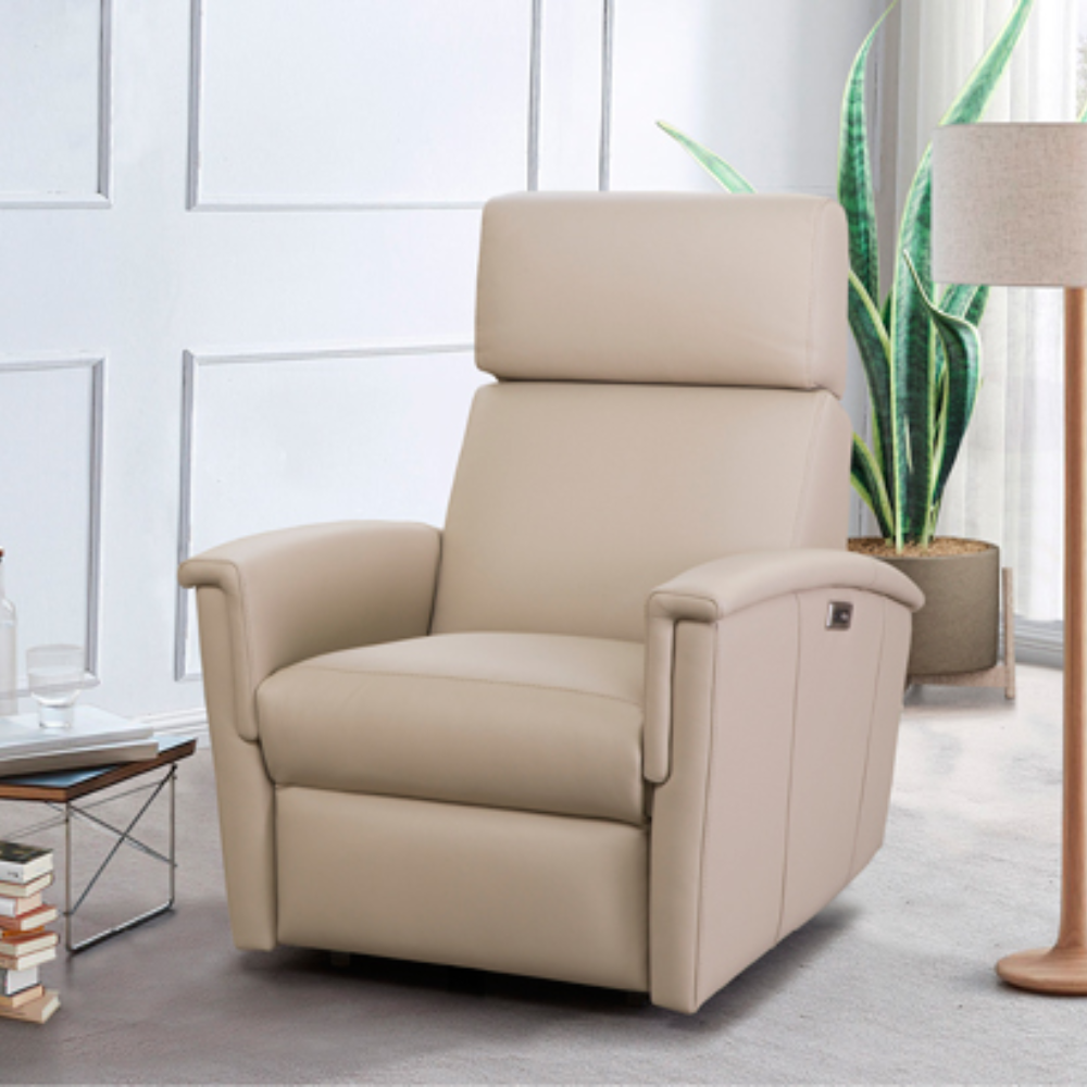 Sillón Relax motorizado Modelo MINE en piel