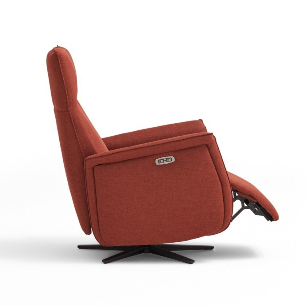 Sillón Relax 2 motores Giratorio modelo NELU de perfil