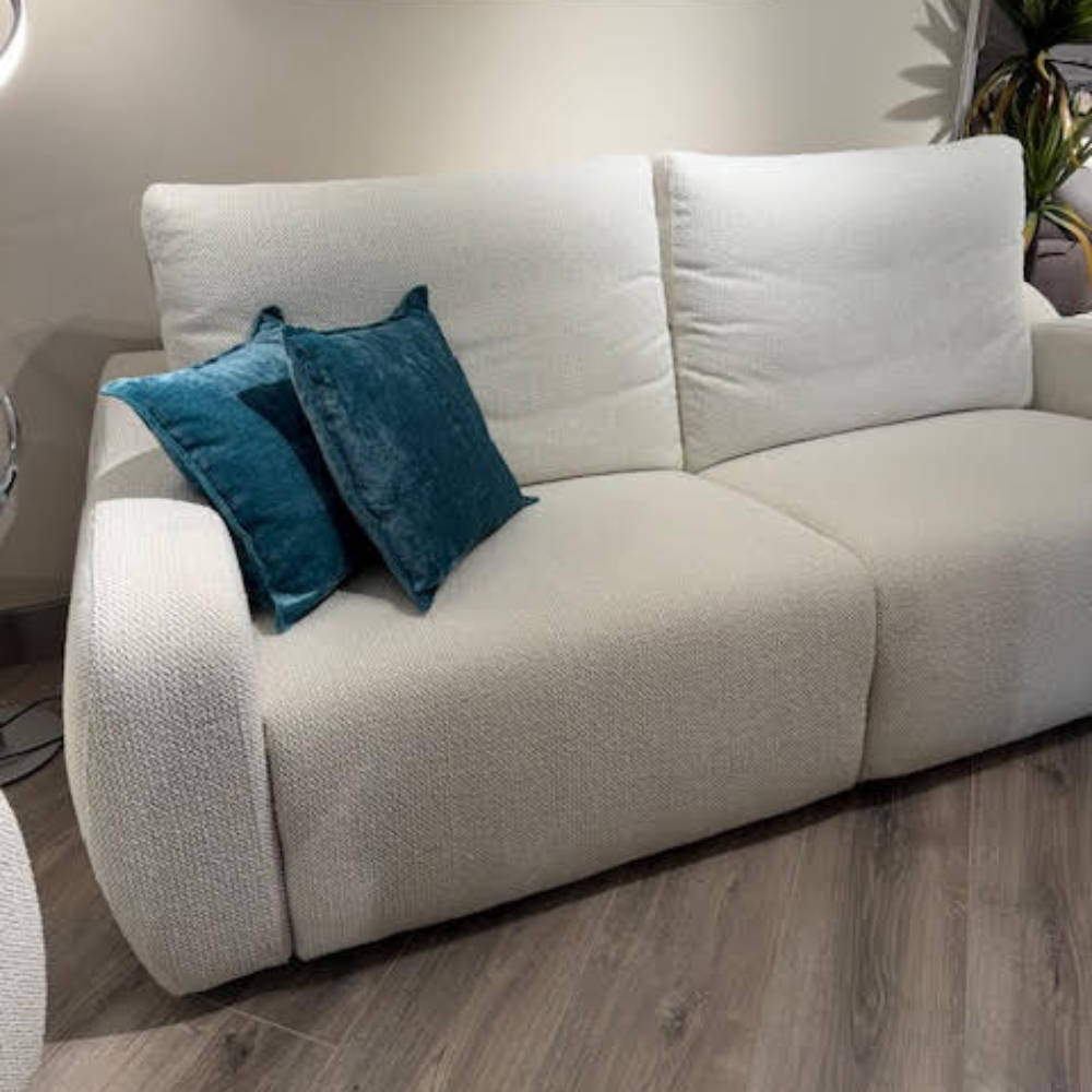 Sofá Blanco con asientos relax modelo Salesas