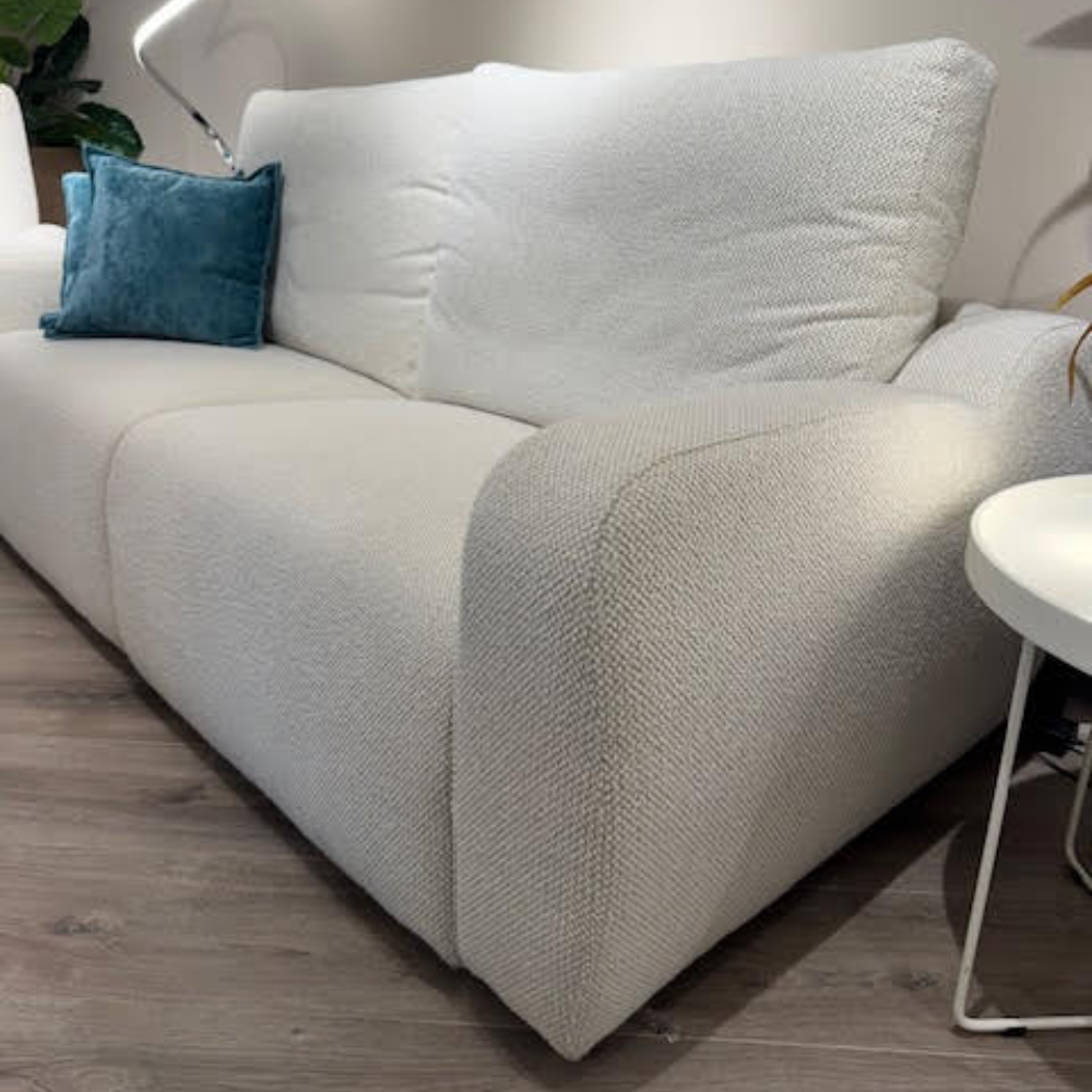 Sofá Blanco con asientos relax modelo Salesas