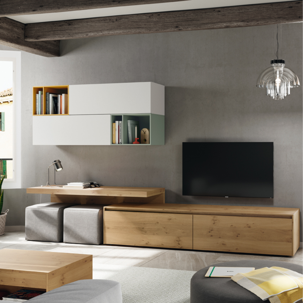 Modular de diseño TV y almacenaje